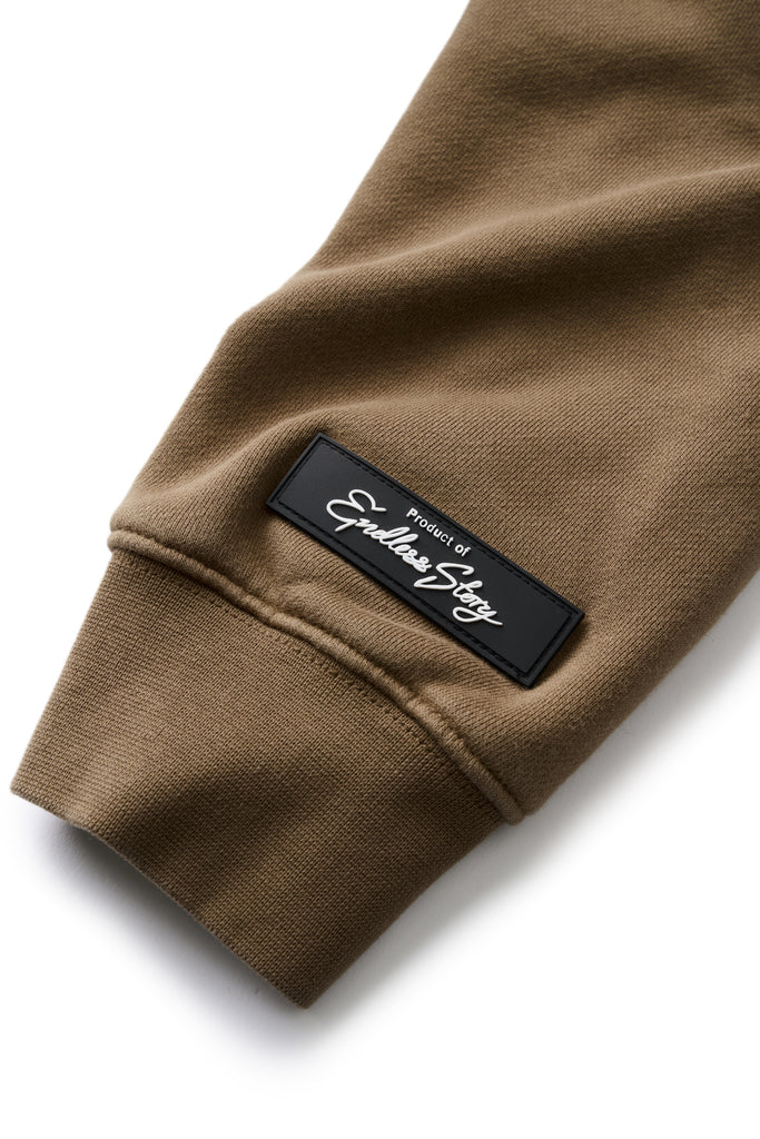 ALONGSIDE HOOD - STONE WASH BROWN