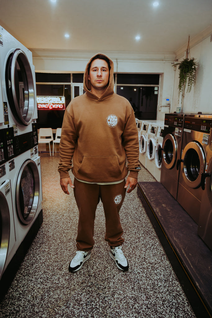 ALONGSIDE HOOD - STONE WASH BROWN