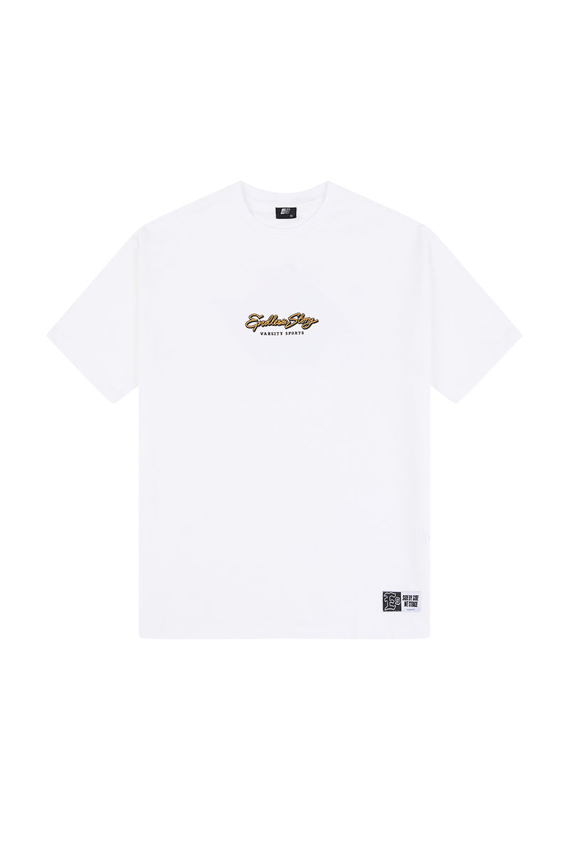 VARSITY SPORTS TEE - WHITE