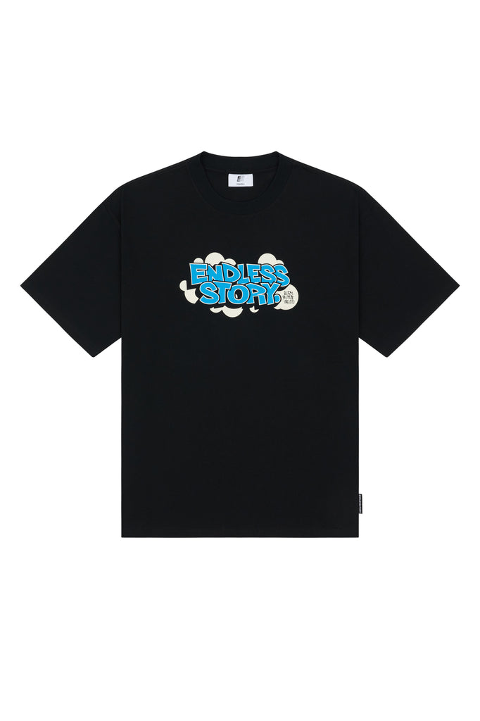 BUBBLE PRINT TEE - BLUE