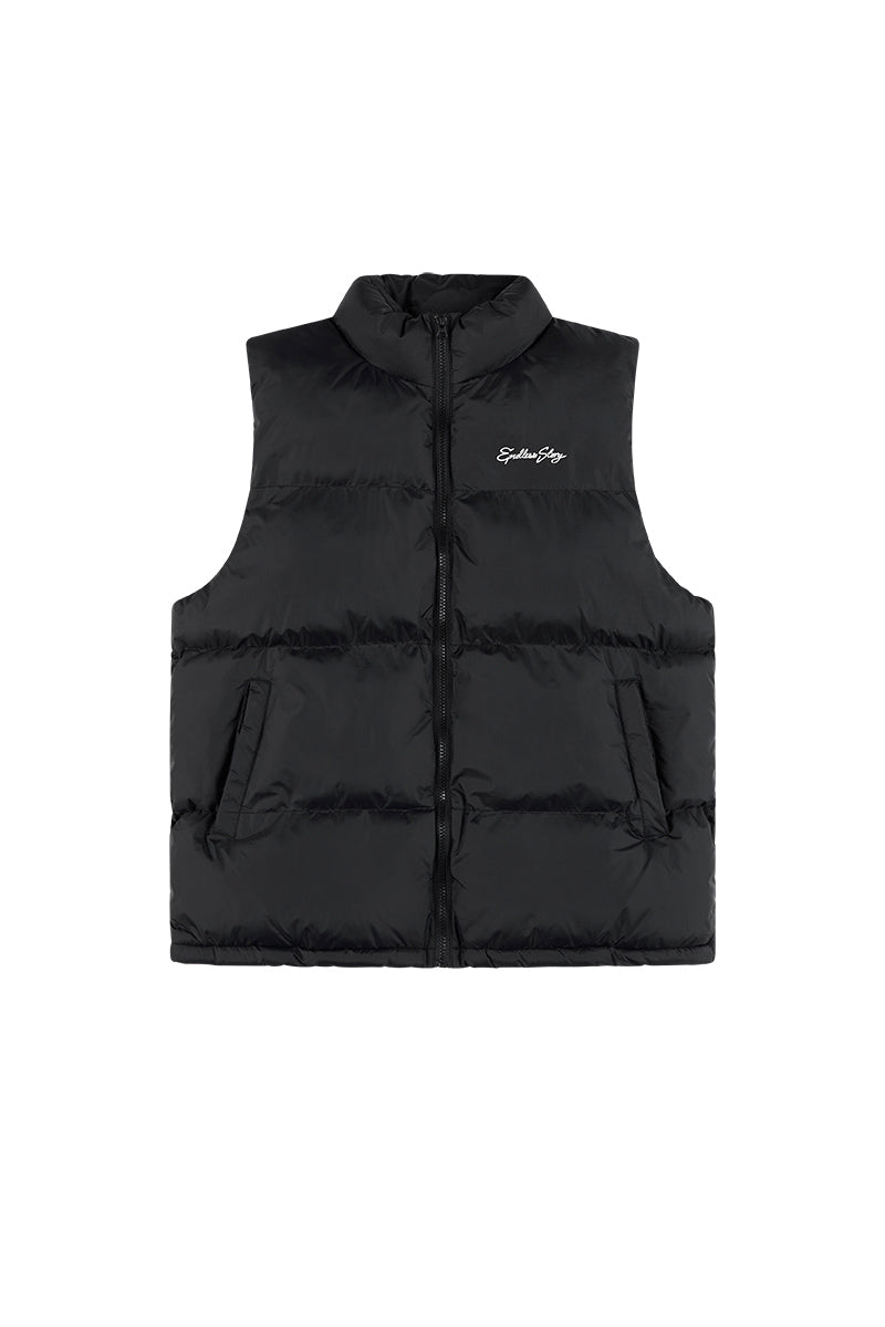 ALL DAY PUFFER VEST - BLACK