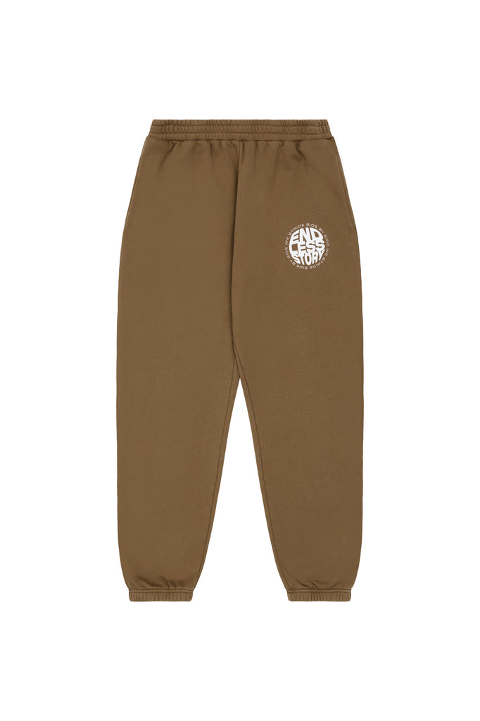 ALONGSIDE SWEAT PANT - STONE WASH BROWN