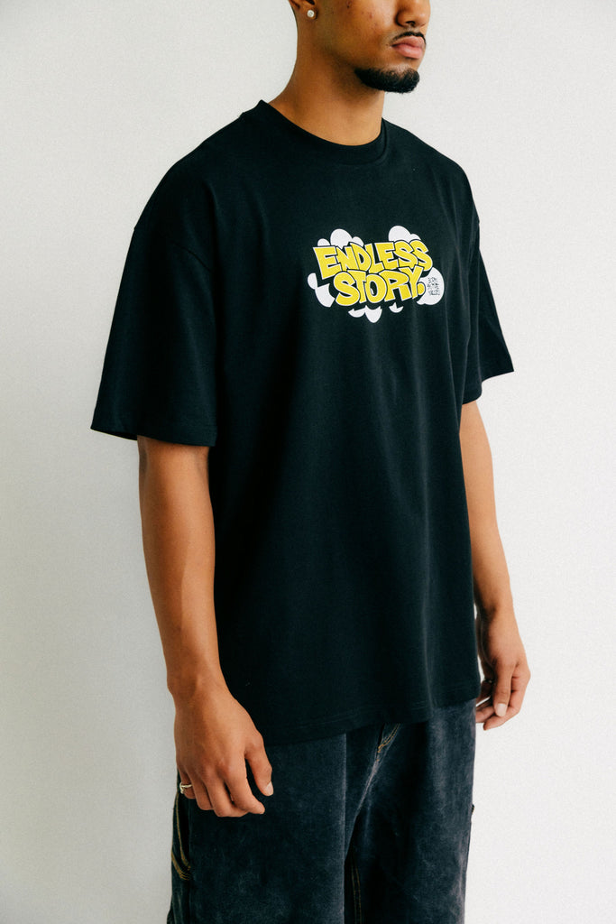 BUBBLE PRINT TEE - YELLOW