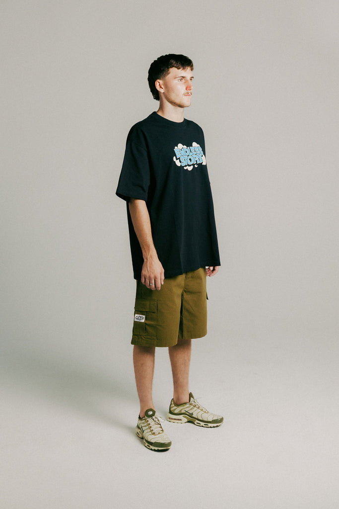 BUBBLE PRINT TEE - BLUE