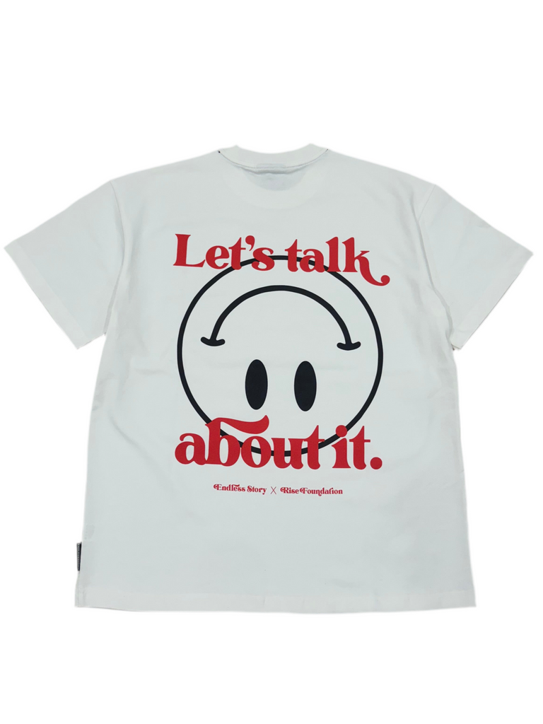 LET' S TALK ABOUT IT TEE - WHITE (ADULT)