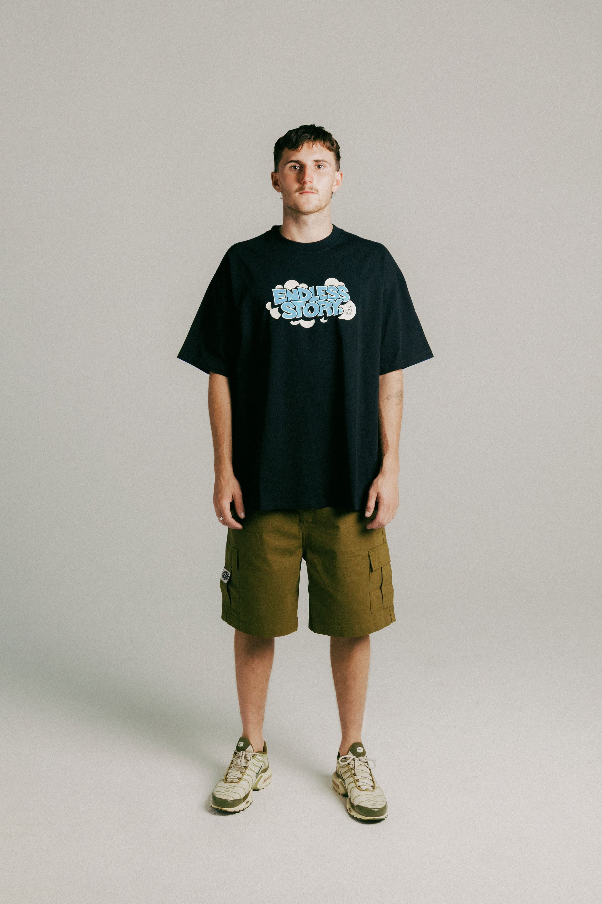BUBBLE PRINT TEE - BLUE
