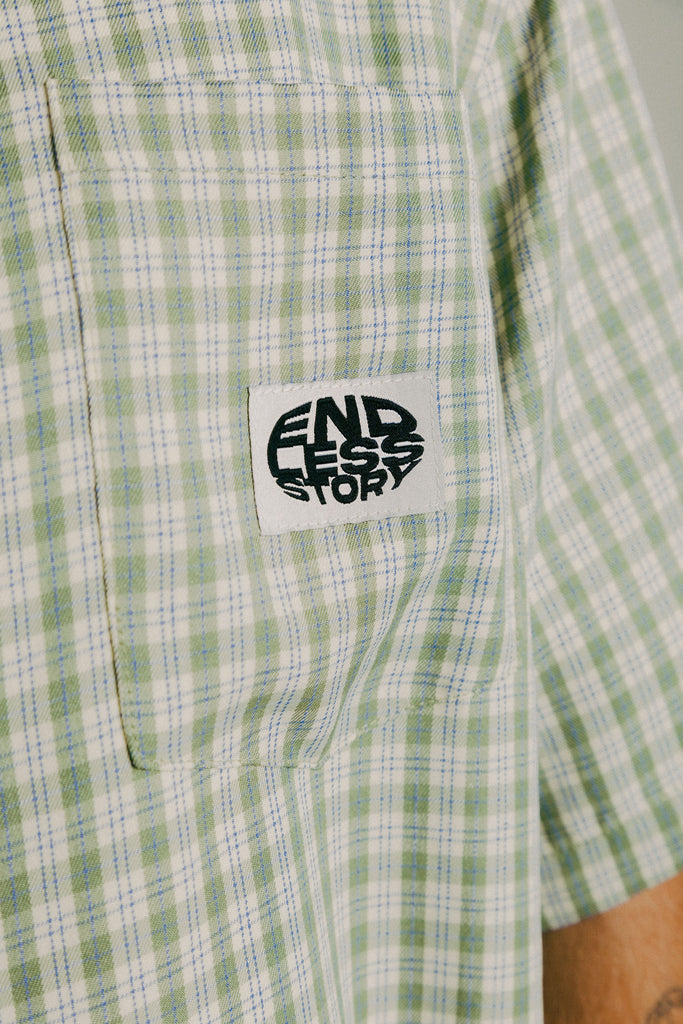 NINO BUTTON UP - OLIVE