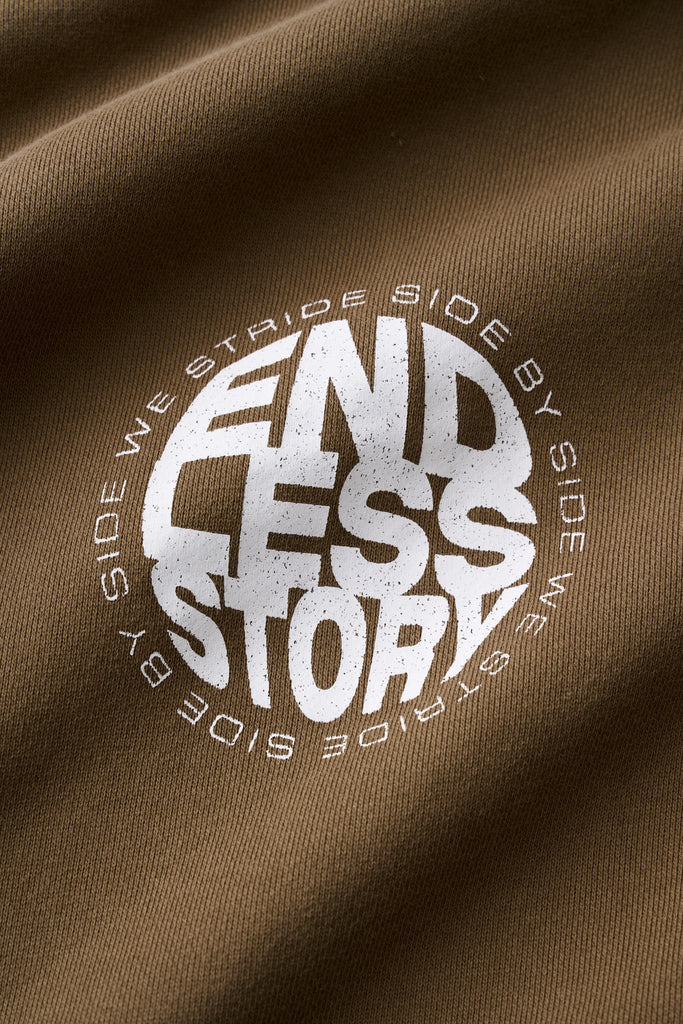 ALONGSIDE HOOD - STONE WASH BROWN