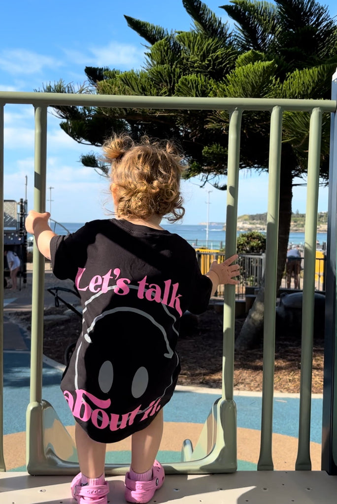 LET' S TALK ABOUT IT TEE - BLACK (KIDS)