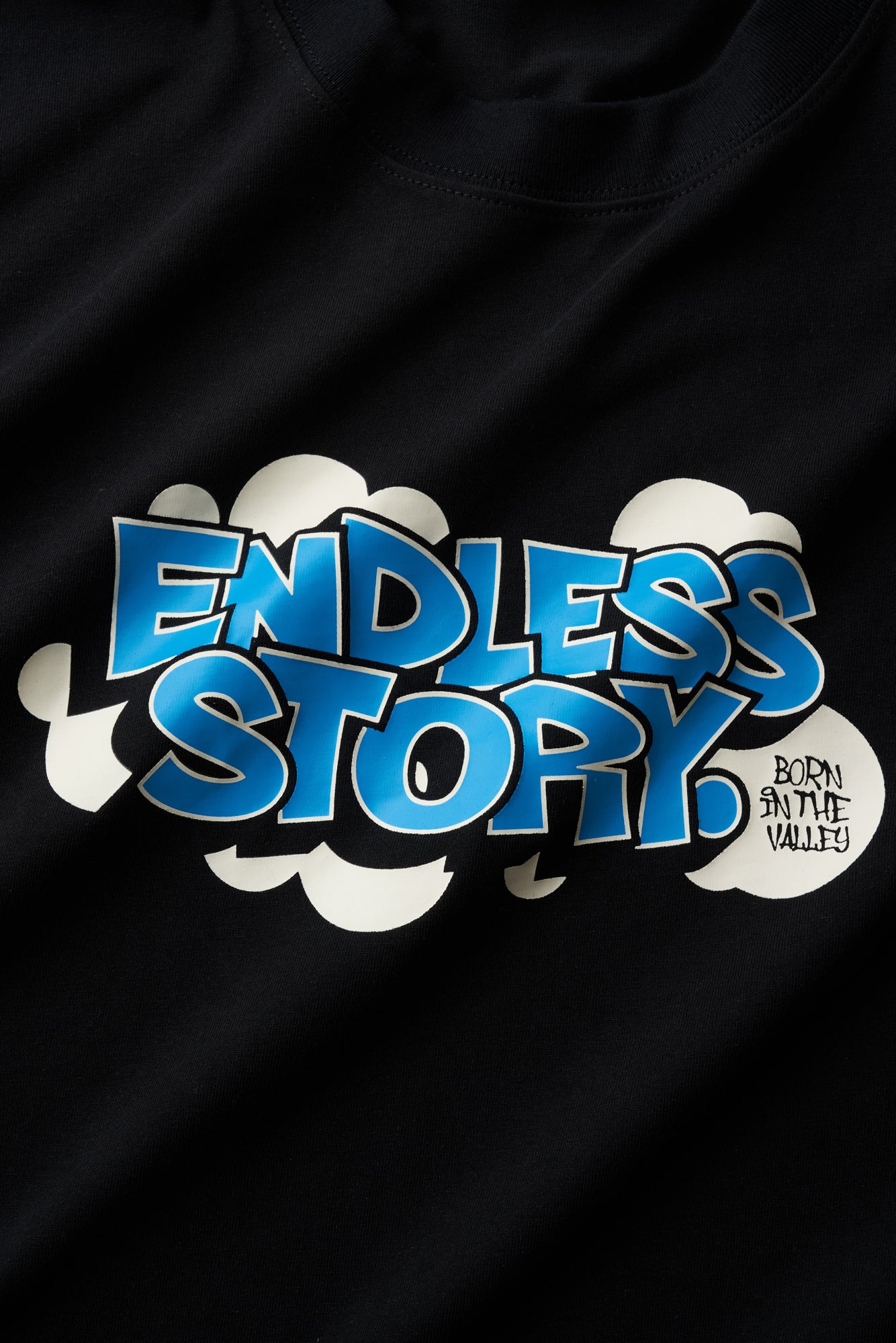 BUBBLE PRINT TEE - BLUE