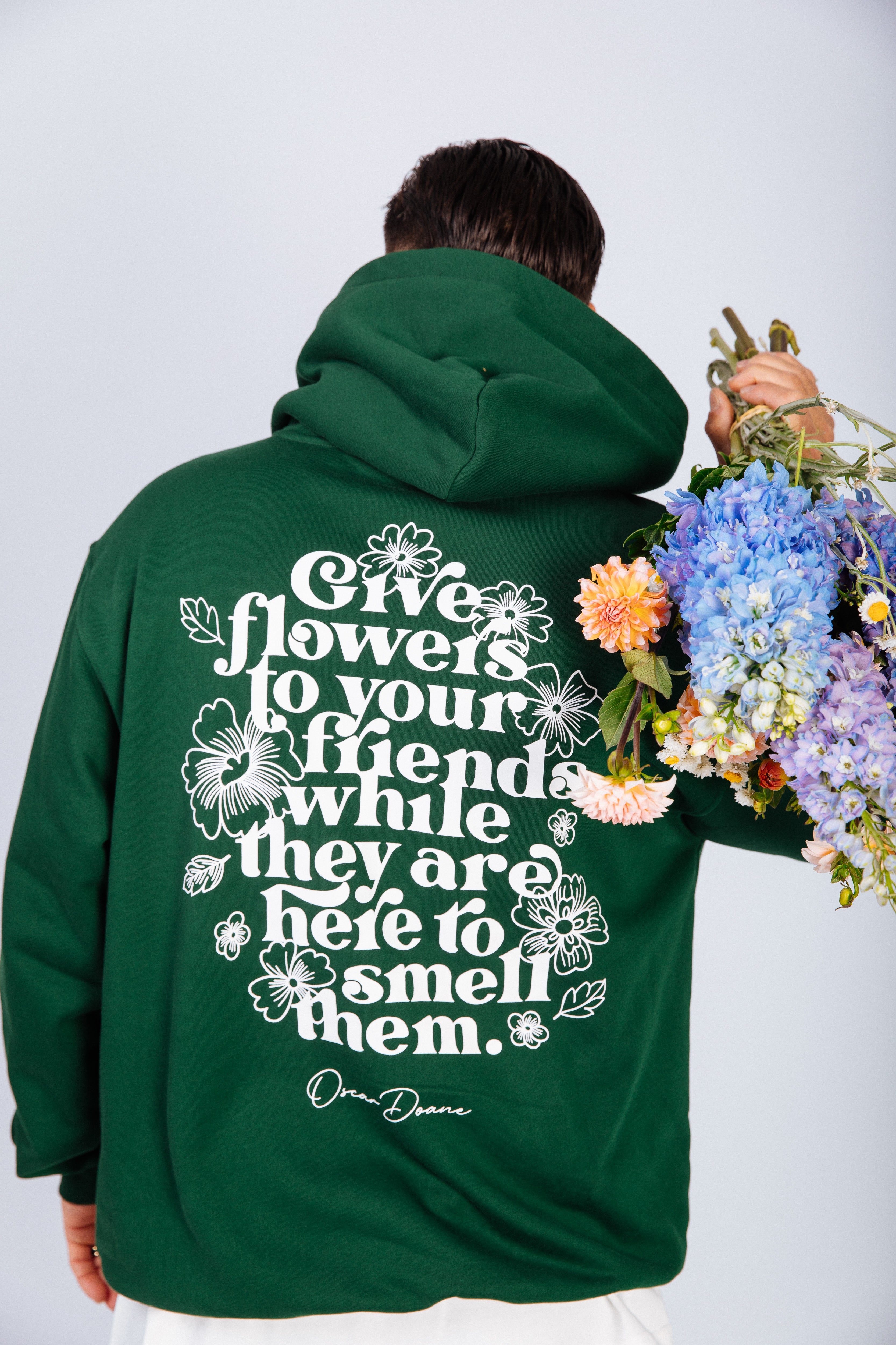 FLOWERS FOR FRIENDS HOOD - GARDEN GREEN