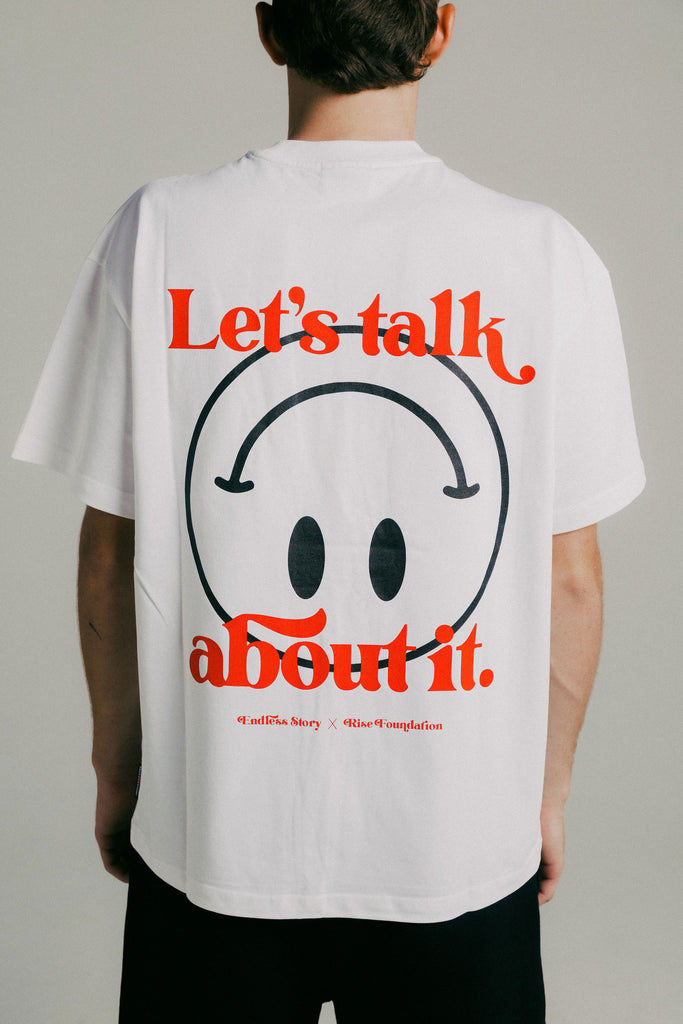 LET' S TALK ABOUT IT TEE - WHITE (ADULT)