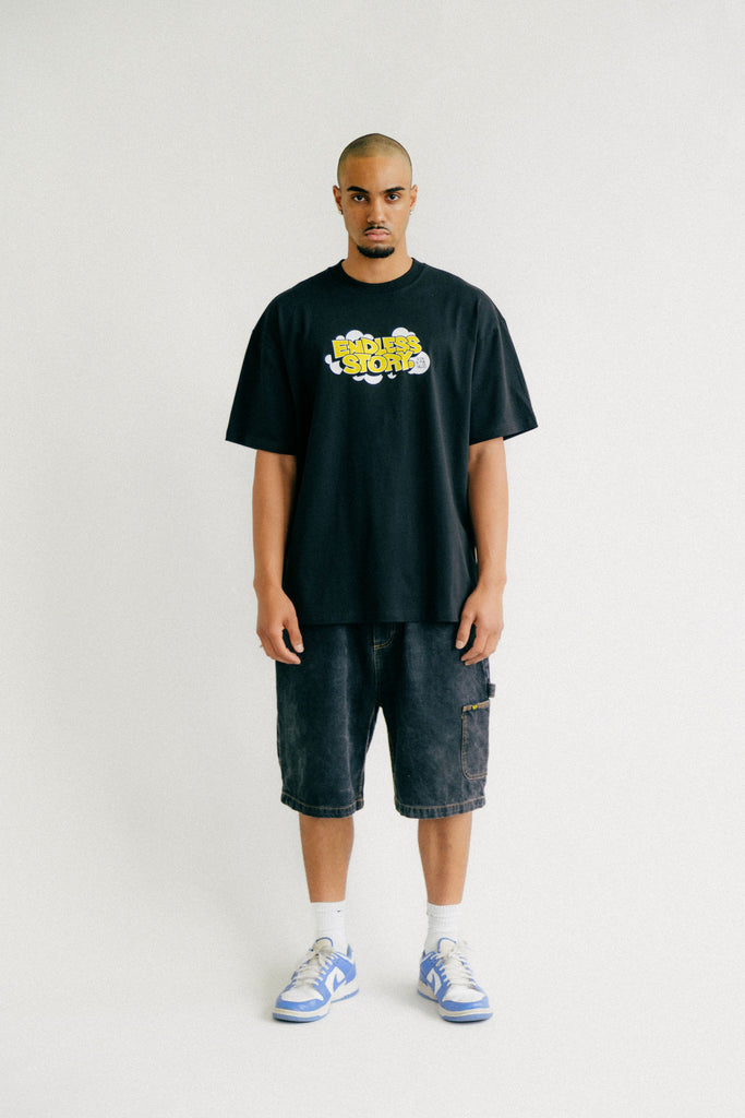 BUBBLE PRINT TEE - YELLOW