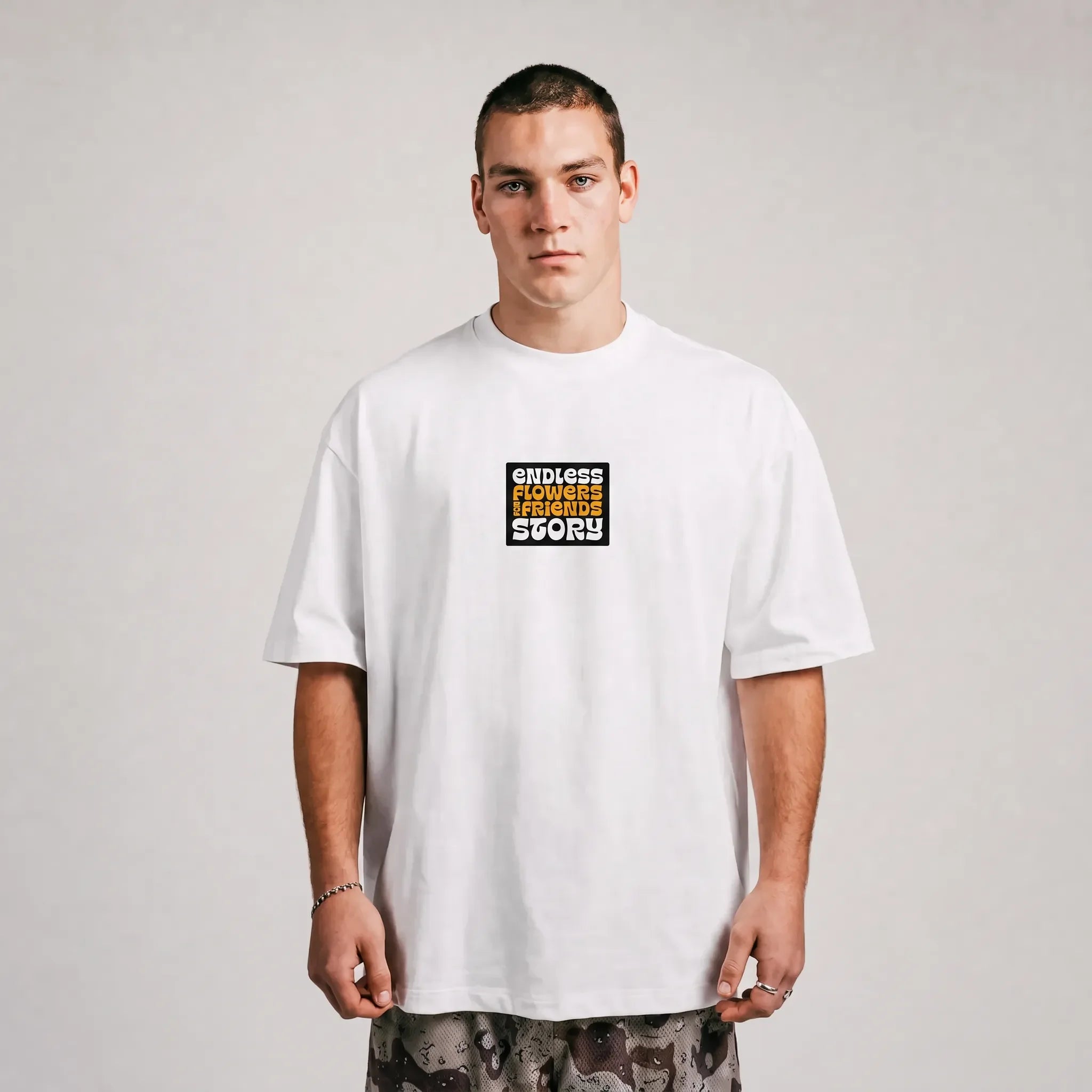 KOBIE DEE x FLOWERS TEE - WHITE (ADULT)