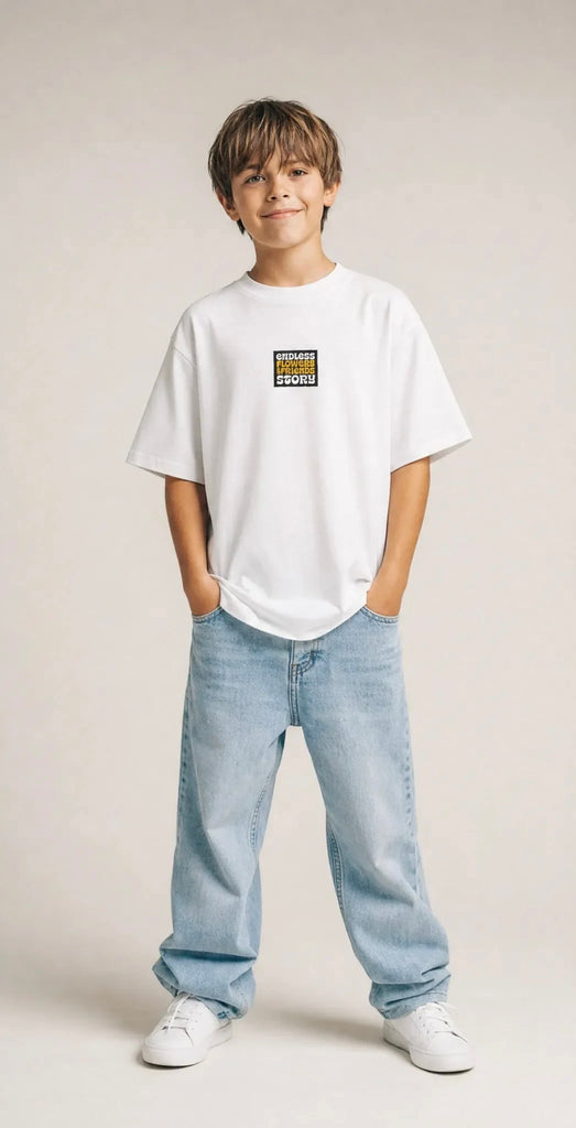 KOBIE DEE x FLOWERS TEE - WHITE (KIDS)