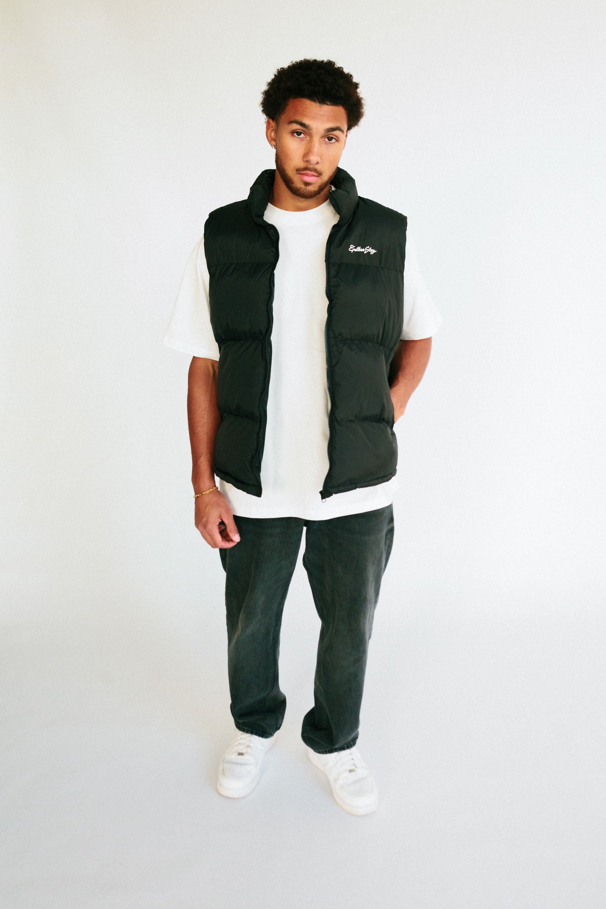 ALL DAY PUFFER VEST - BLACK