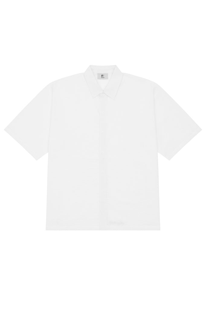 JAGGED BUTTON UP - WHITE