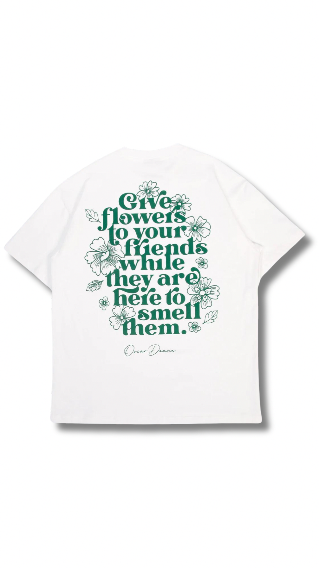 FLOWERS FOR FRIENDS TEE - DAISY WHITE