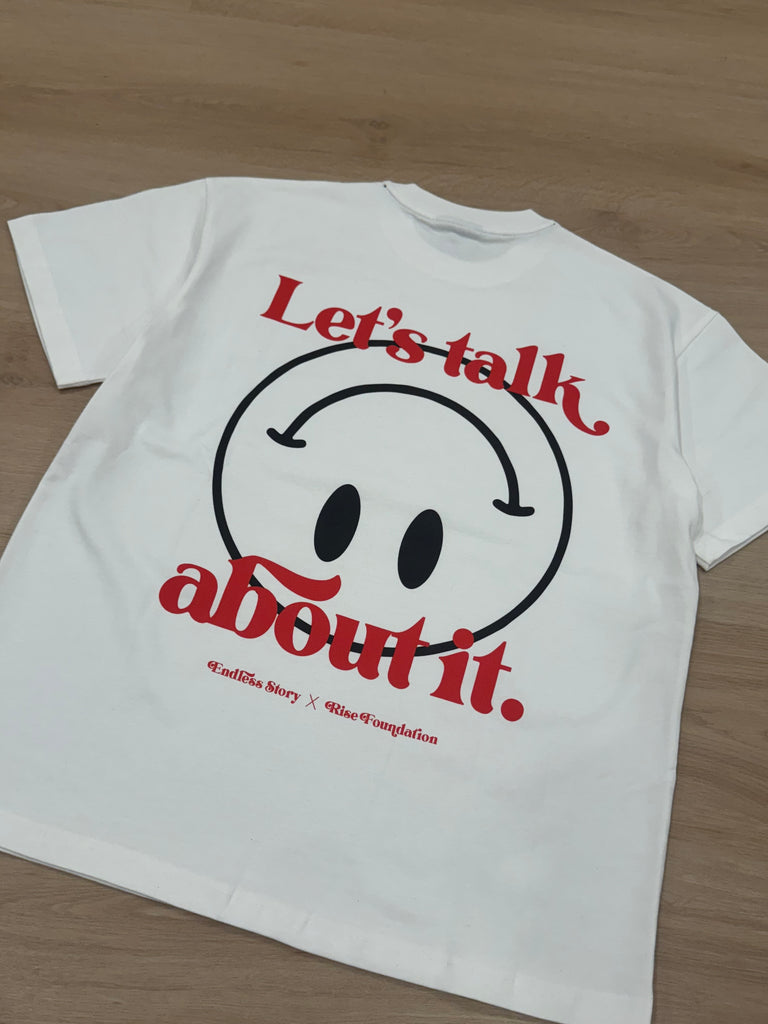 LET' S TALK ABOUT IT TEE - WHITE (ADULT)