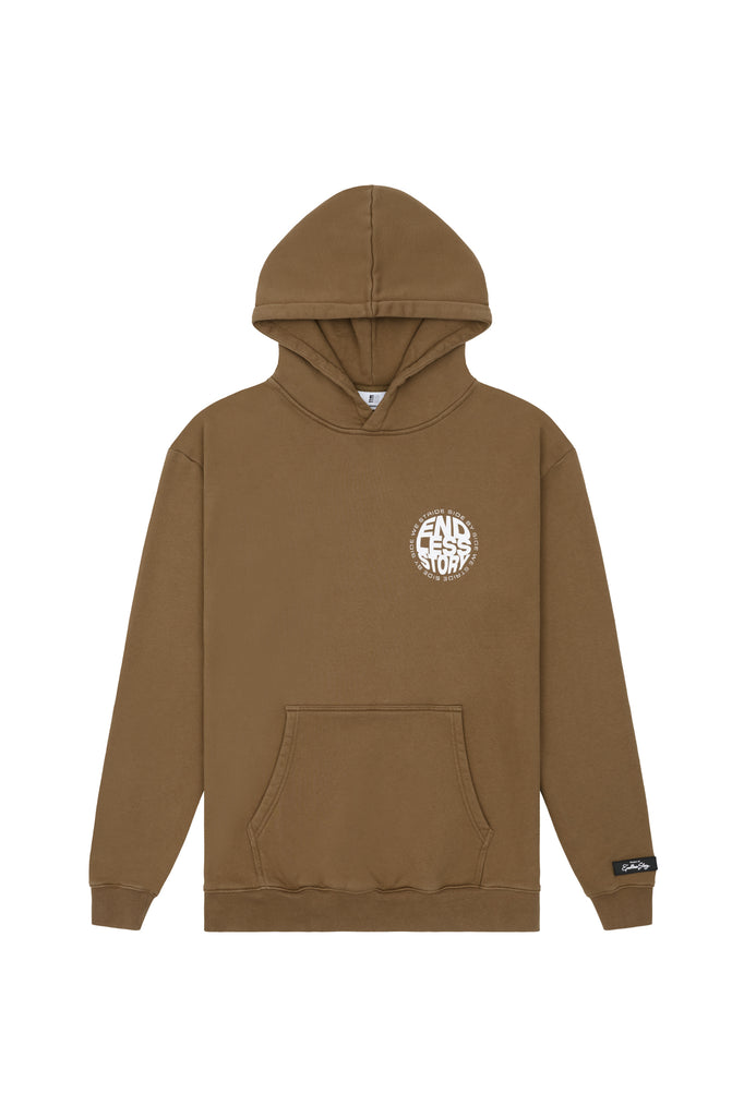 ALONGSIDE HOOD - STONE WASH BROWN