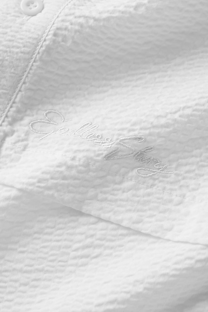 JAGGED BUTTON UP - WHITE