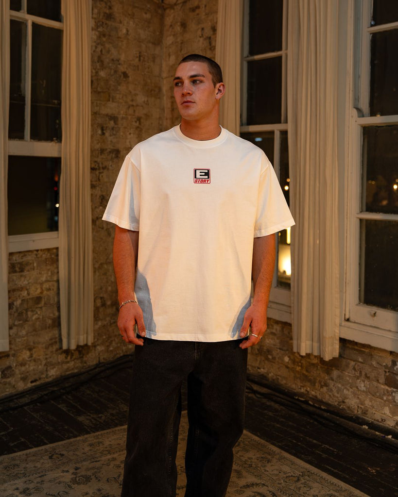 INITIAL TEE - WHITE