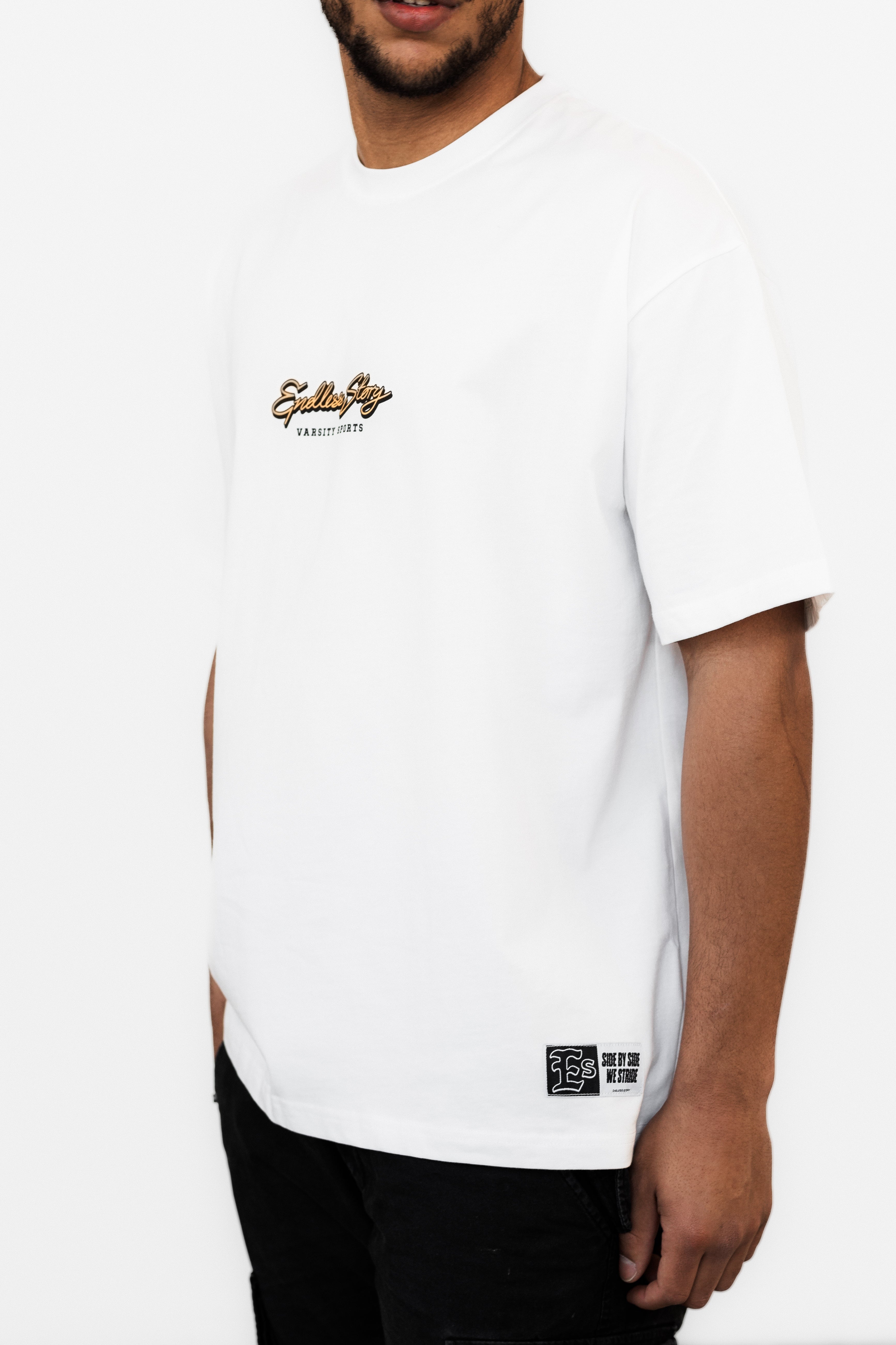 VARSITY SPORTS TEE - WHITE