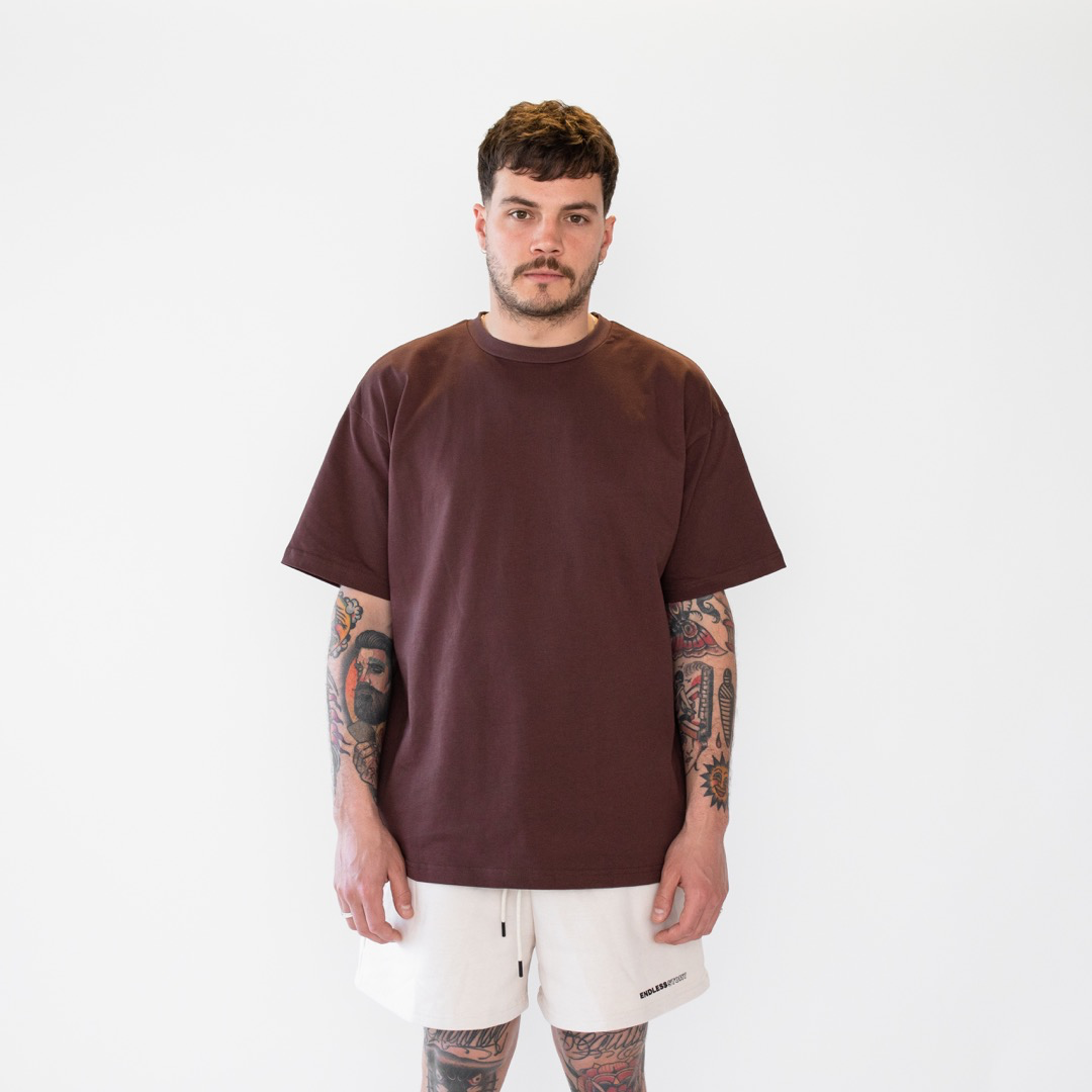 SIGNATURE TEE - BROWN