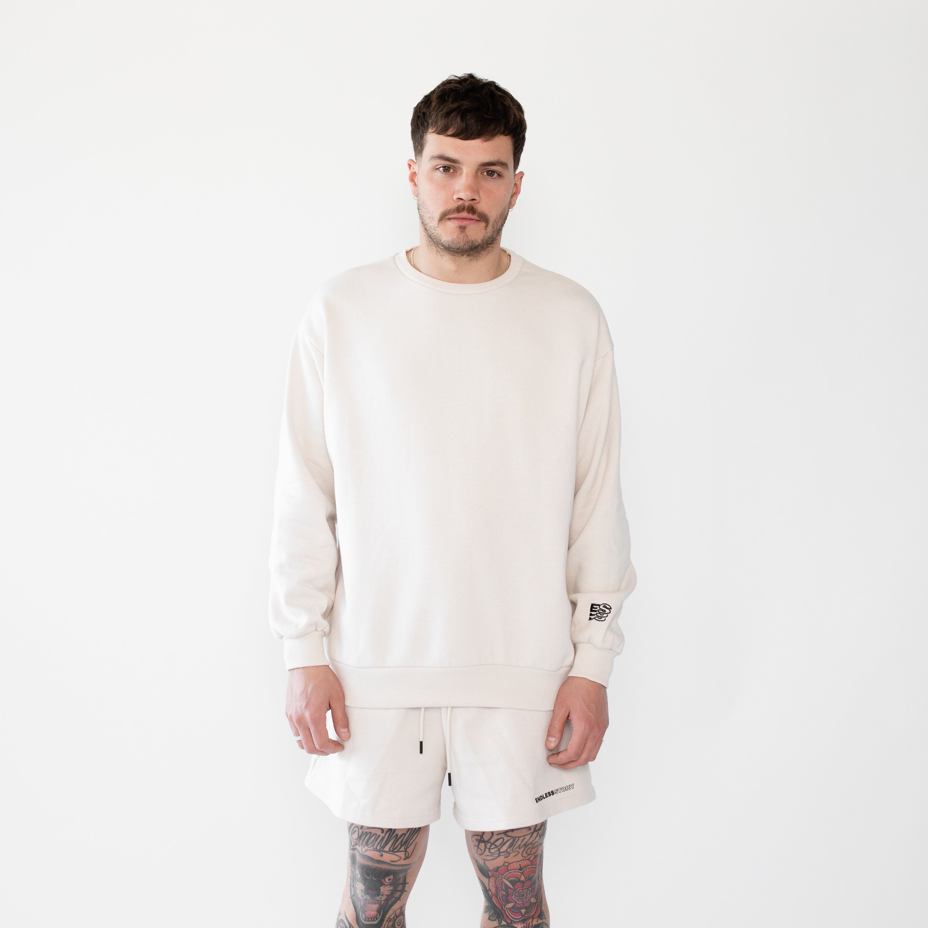 SIGNATURE CREW NECK - BONE