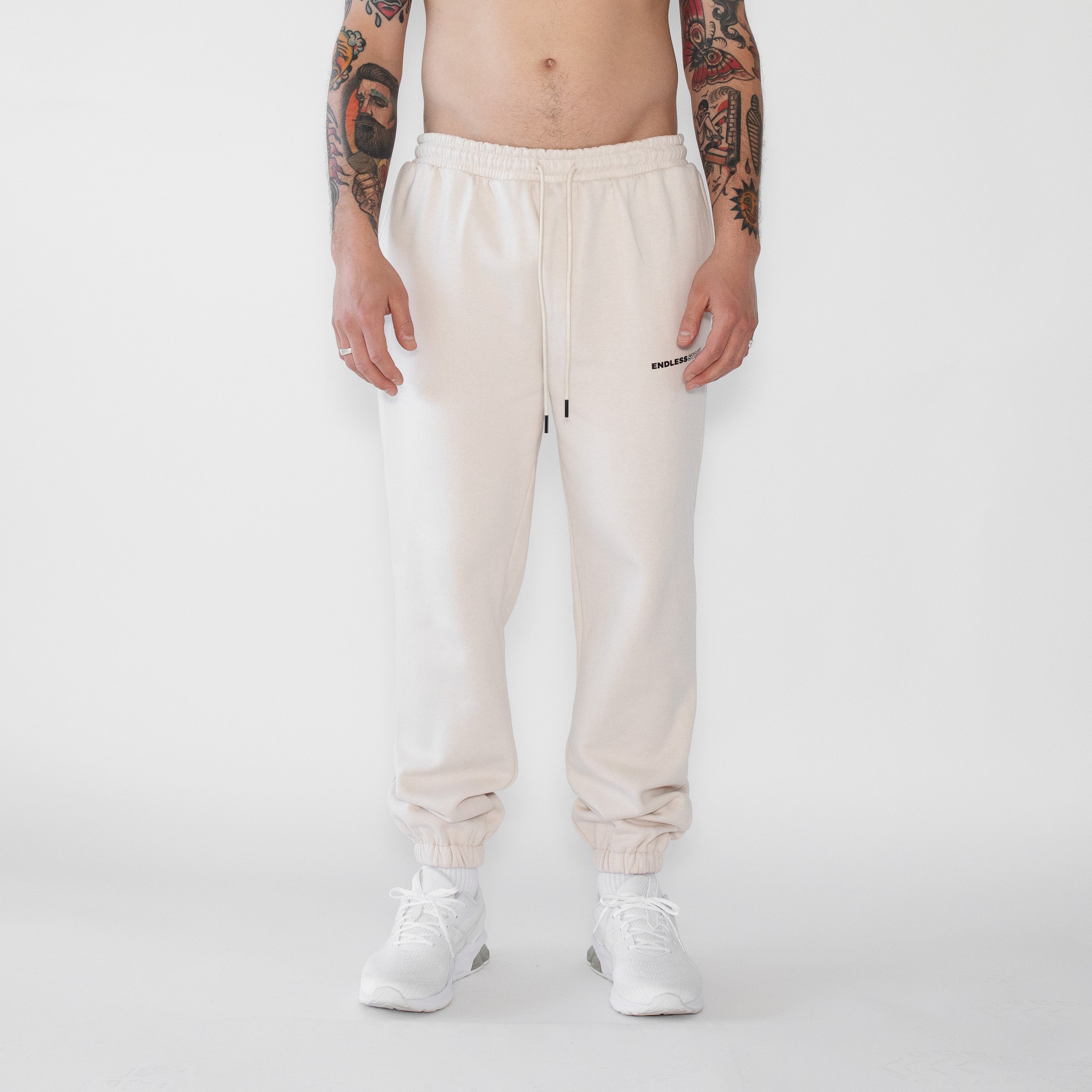 SIGNATURE FLEECE PANT - BONE