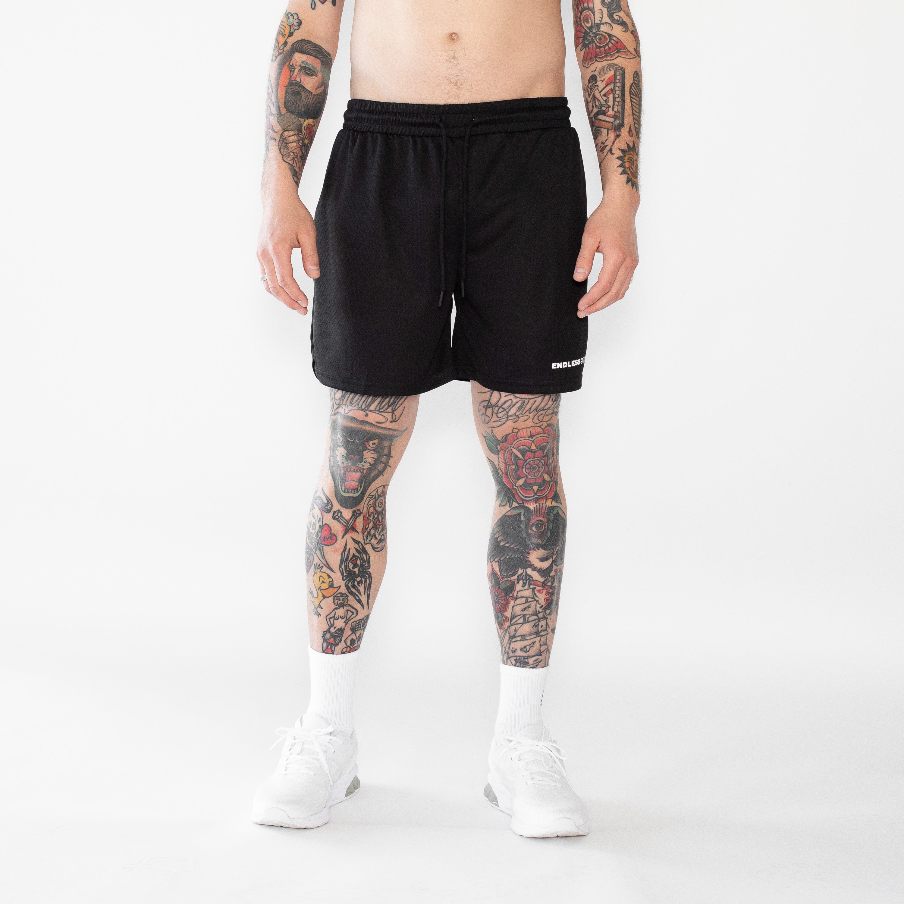 Signature Mesh Shorts (Black)