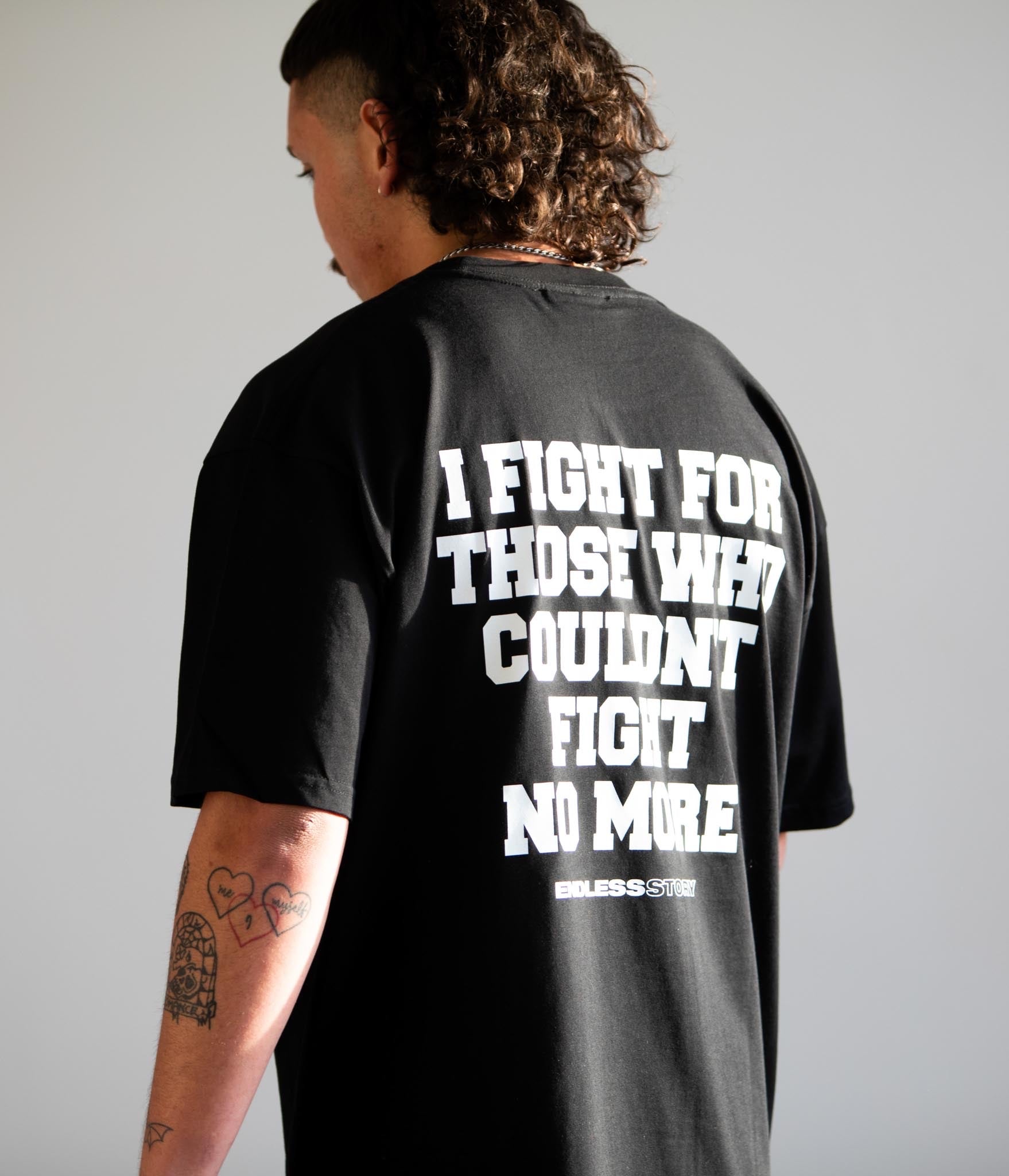 FIGHT FOR THOSE TEE - BLACK